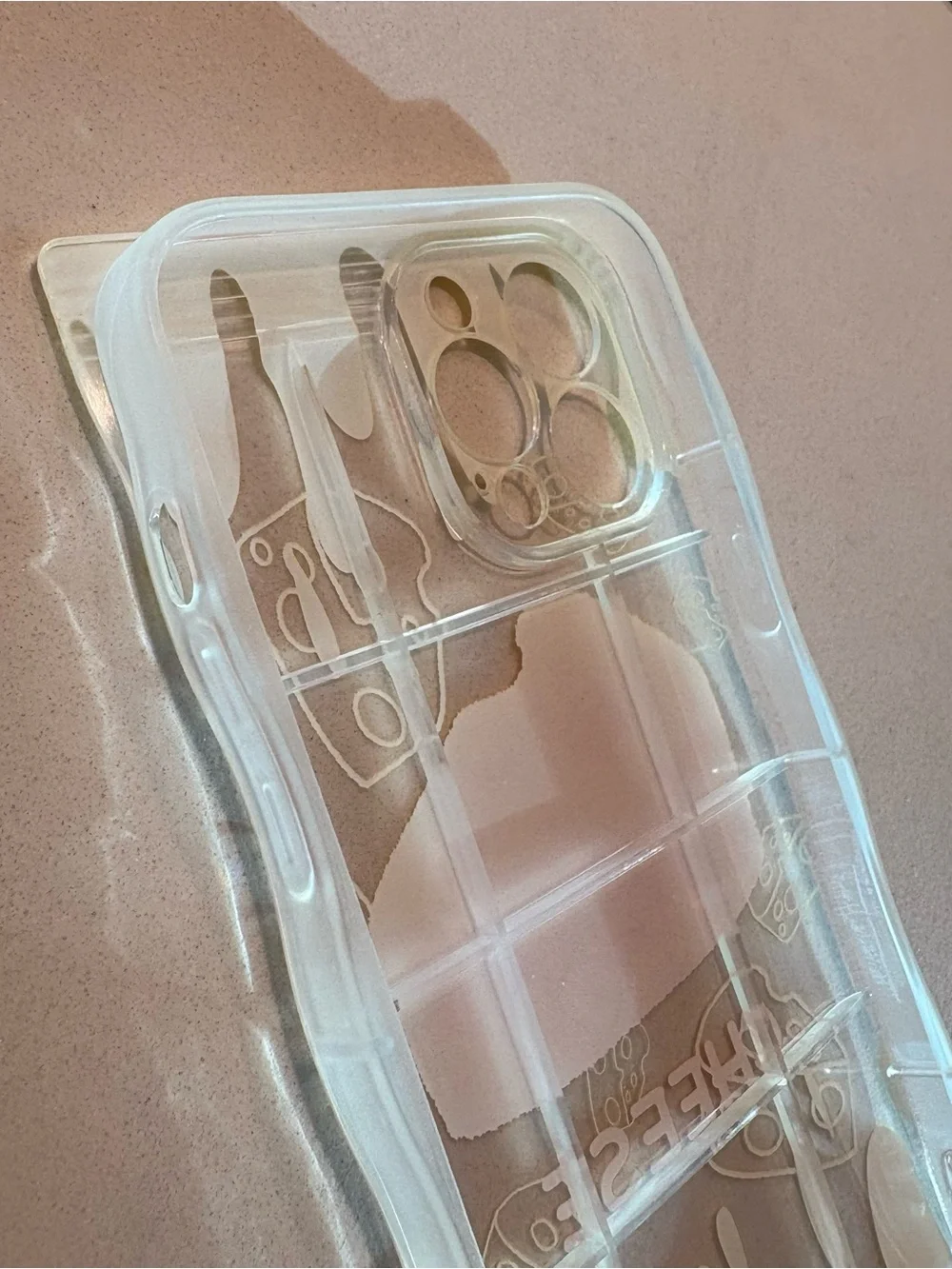 Clear iPhone 13 Pro Max Case with Yellow Cheese Graphic